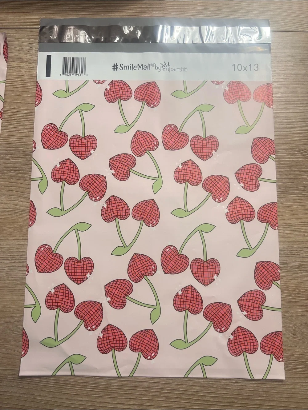 25 Cherry 10x13 Poly Mailers & 25 Thank You Cards 50PC Shipping Bundle